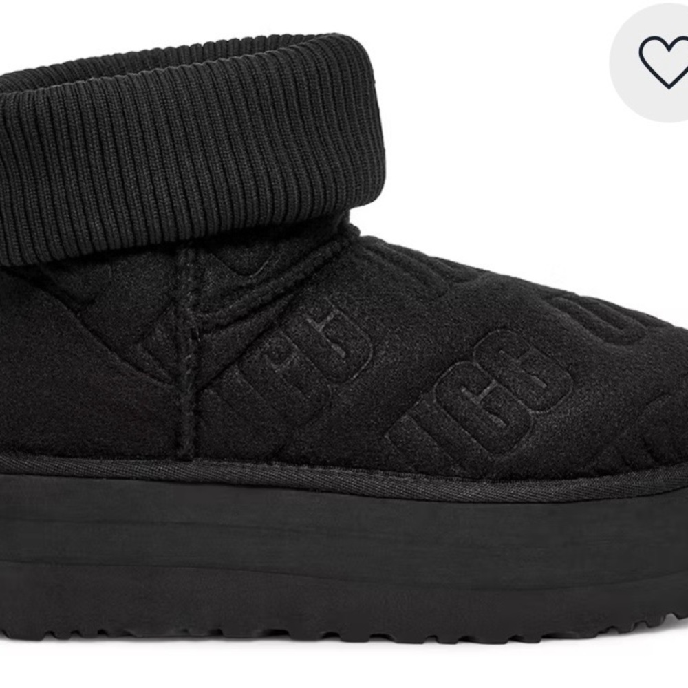 UGG Black Cozy Platform Boots